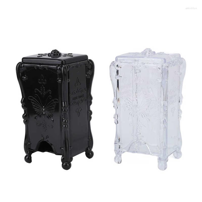 

Makeup Sponges Make Up Pad Holder Cotton Storage Box With Lid For Desk