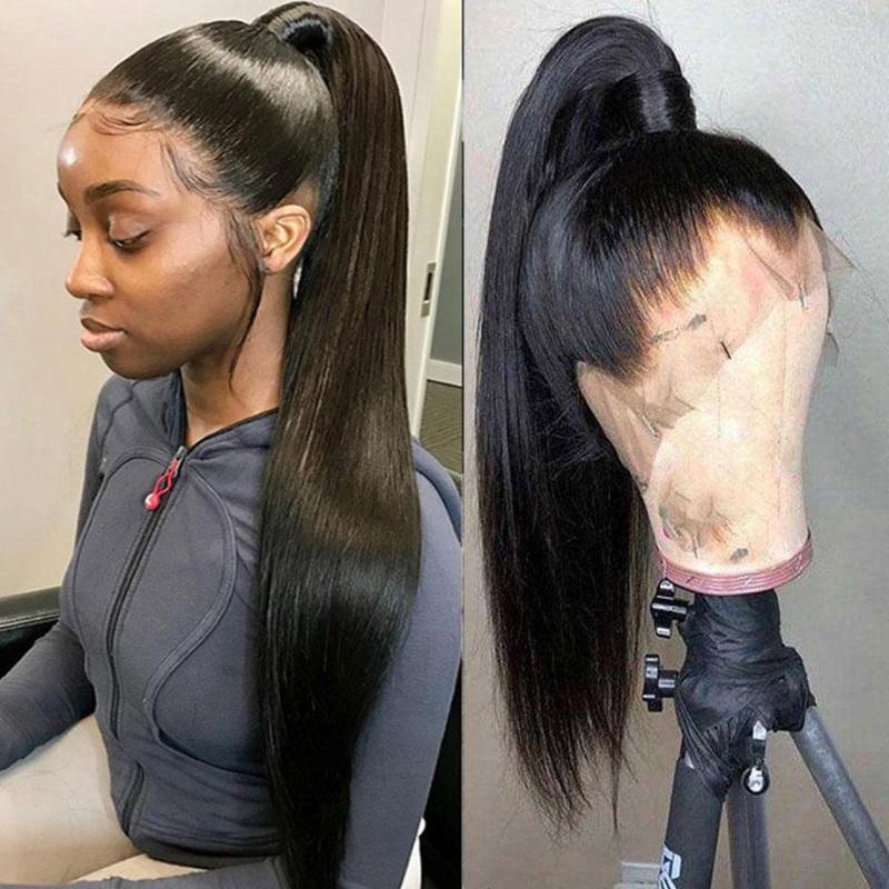 

Lace Frontal Wig Straight 13x4 Front Human Hair Wigs Glueless 30 Inch Remy Brazilian 4x4 Closure Sale, 4x4 hd lace wig