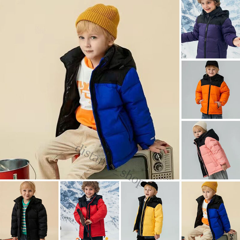 

Brand Winter Down Coat Great Quality Kids Hooded Cotton Coats Child Jackets Children Outwear Boy Jacket Girls Winter For 110-160CM, Color 7