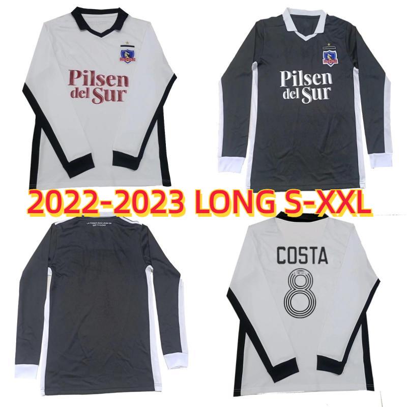 

2022 2023 Colo Colo Long Sleeve Soccer Jerseys 22 23 SANTOS BOLADOS ARRIAGADA ZALDIVIA GIL FUENTES COSTA Home Away 3rd Commemorative Edition Man Football Shirts S-XXL