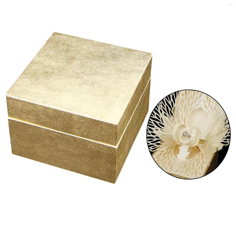 

Jewelry Pouches Luxury Romantic Box Storage Case Organizer Holder For Engagement/Wedding/Proposal