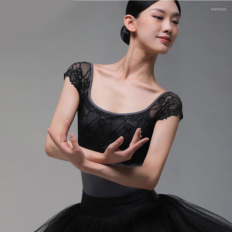 

Stage Wear 2022 Backless Lace Ballet Leotard For Girls Dancewear Ballerina Dress Women Exercise Clothes Square Neck Gymnastic Suit, Red