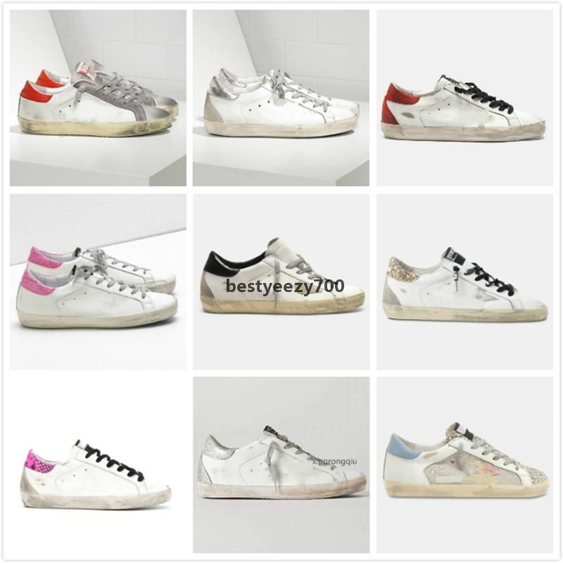 

Italy Brand Women Super star Sneakers Fashion Casual Shoes Sequin Classic White Do-old Dirty Shoe Desig TEW Goldenity Gooseity gFY gPU, Star32