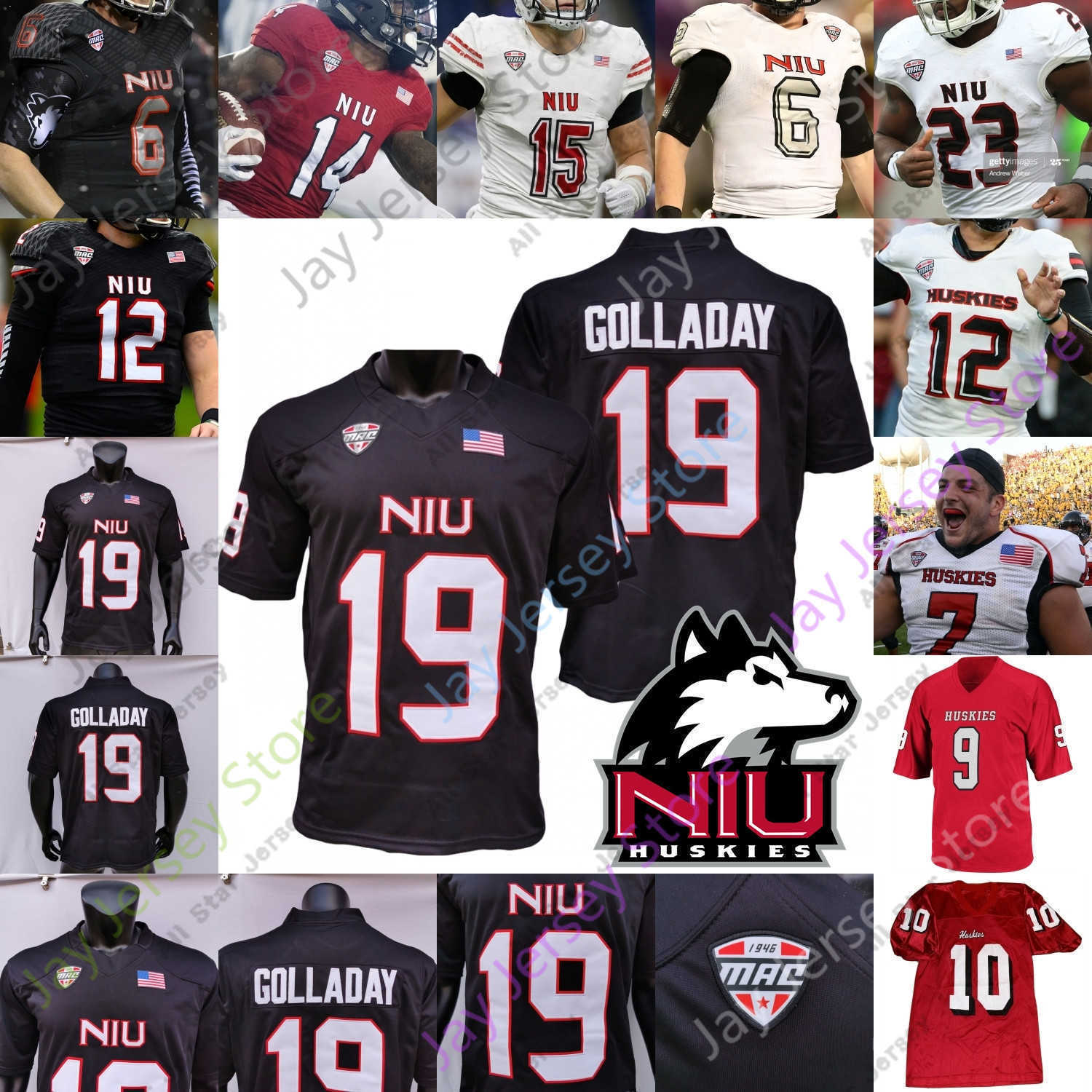 

Football Jerseys Northern Illinois NIU Football Jersey NCAA College Kenny Golladay Rocky Lombardi Harrison Waylee Antario Brown Shemar Thornton Rayner Rogers, White v