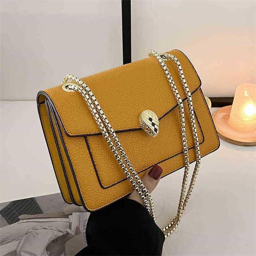 

Small bag women's 2022 new high sense chain sling one shoulder cross messenger head small square s Purses, White