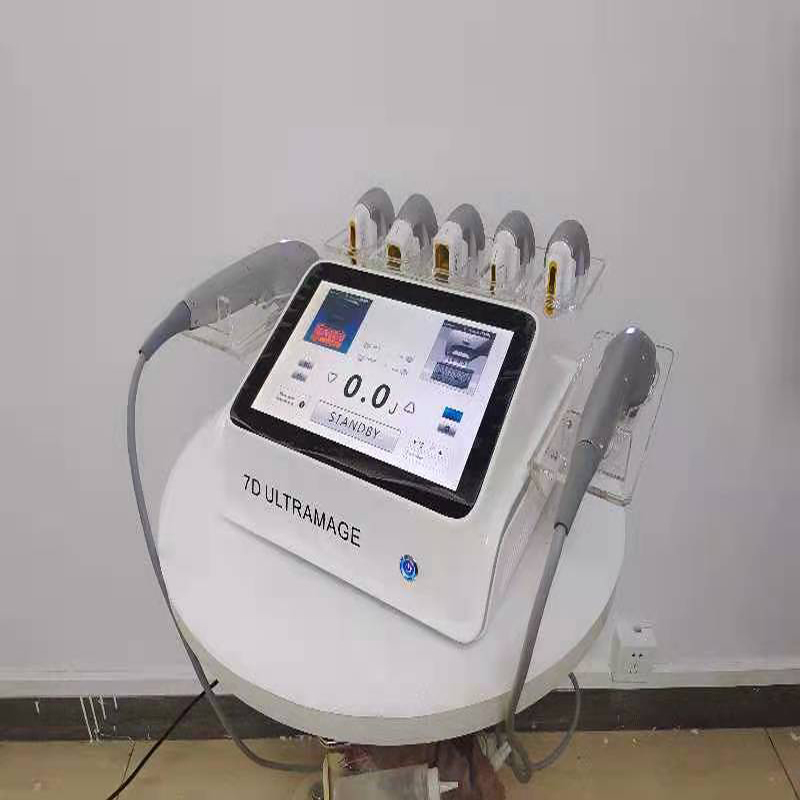 

Portable 7D Hifu Ultramage RF Anti Wrinkle Body Slimming treatment with dual handle portable Machine home salon use beauty device