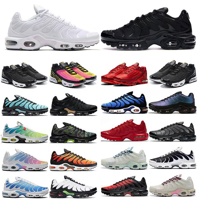 

shoes Designer tn plus running shoes men terrascape tns 3 chaussures women mens sneakers Triple Black White University Blue Metallic Teal Womens Mens Sports Trainer, Custom