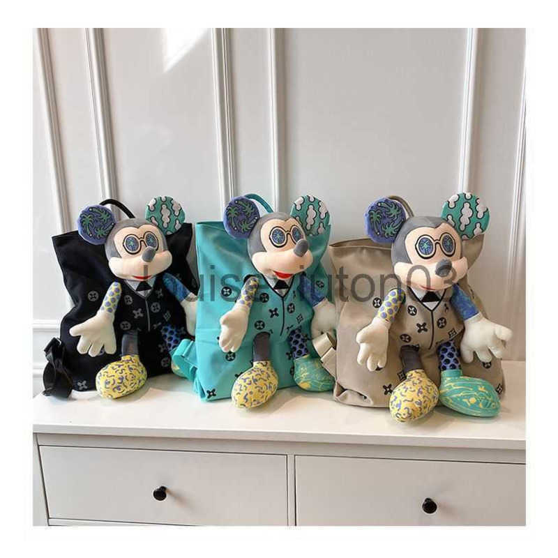 

Designer Cute Cartoon Color Mouse Bag Messenger Handbag Mens Womans New Luxurious Large Capacity Canvas Leisure Fashion College Student Travel Backpack, 11111