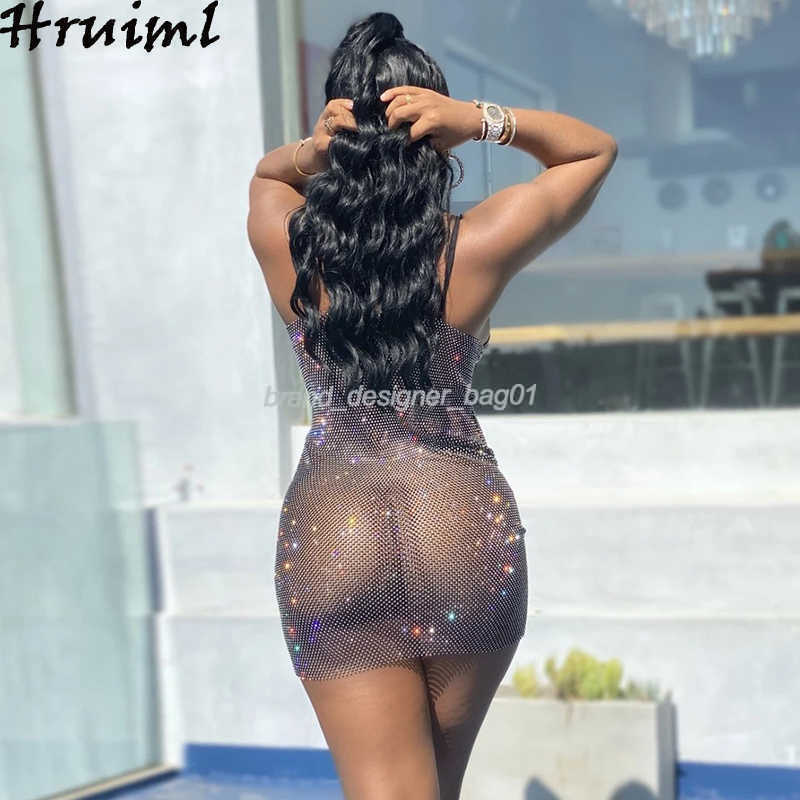 Casual Dresses Sexy Dress for Sex Mesh See Through Spaghetti Strap Party Dress Female Sparkle Elegant Mini Summer Dress for Women Night Club 1029