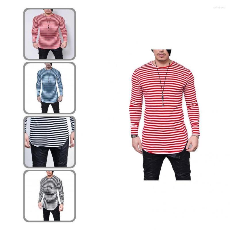 

Men's Casual Shirts Autumn Top Long Young Wear-resistant O Neck Men For Home, Red