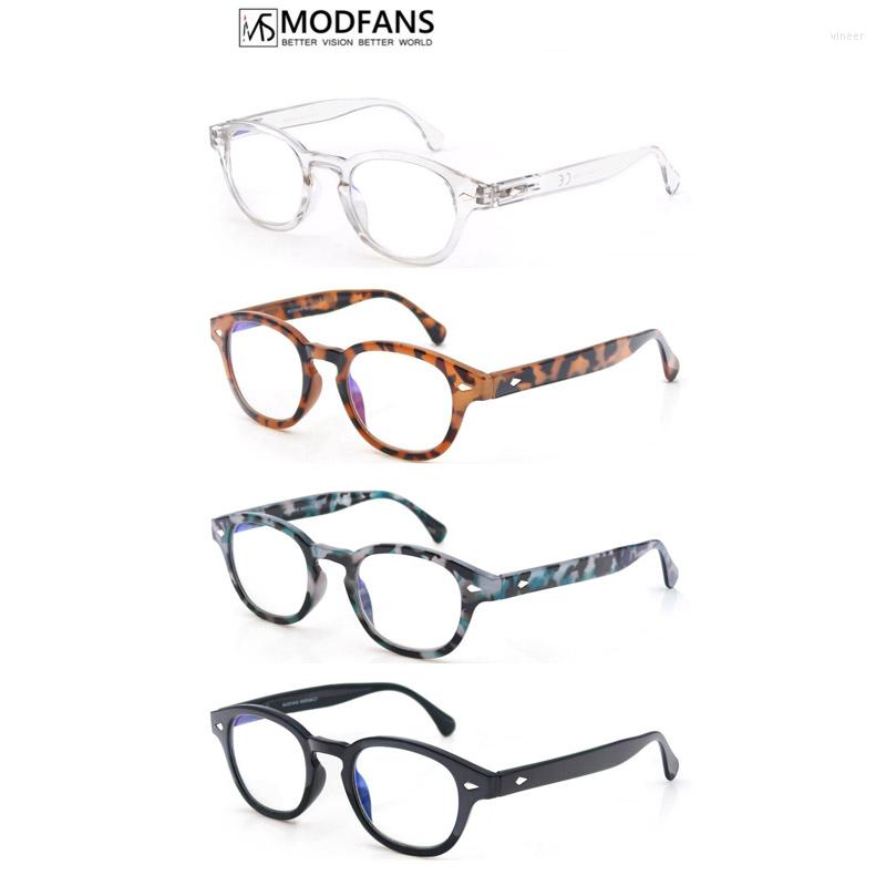 

Sunglasses MODFANS Anti Blue Light Rays Glasses Blocking Eyeglass Round Stylish Frame Reduce Radiation UV400 For Men Women