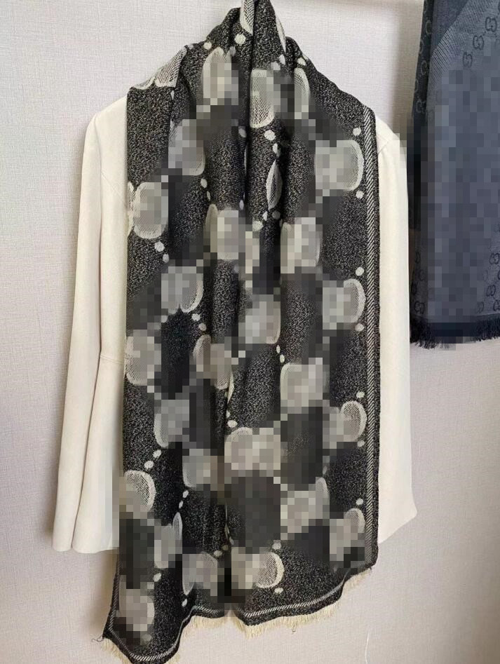 

2022 Winter Unisex Top 100% Cashmere Scarf GGS LVS F H Women High End Designer Oversized Classic Check Big Plaid Shawls and Scarves Scarfs