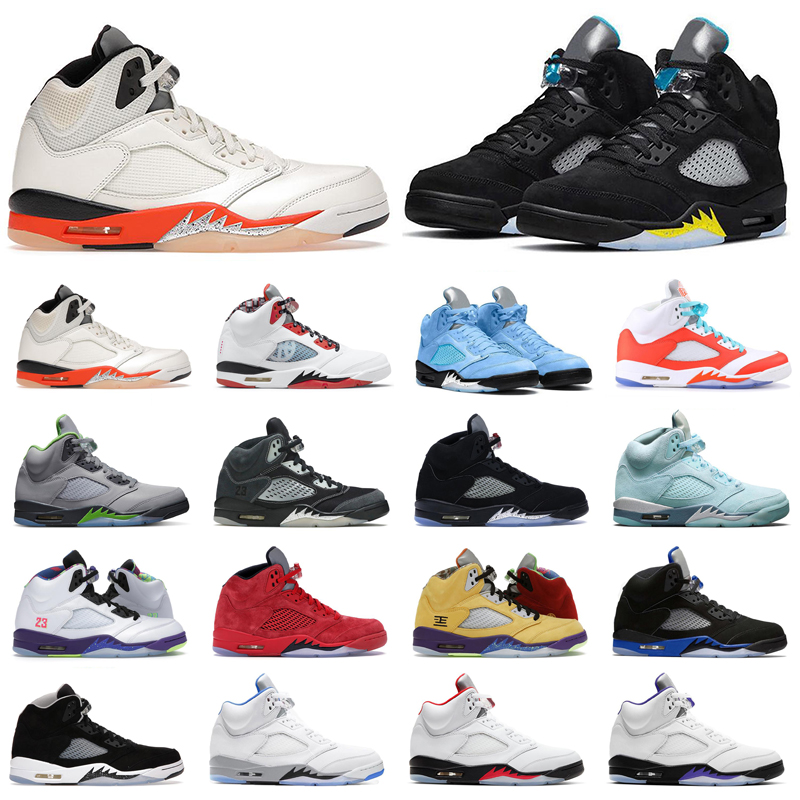 

5 5s men basketball shoes Hyper Royal Concord Fire Red What The Shattered Backboard Michigan Aqua Anthracite mens trainers sports sneakers size 40-47, #29