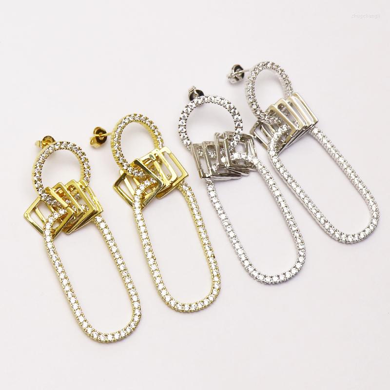 

Dangle Earrings 4 Pairs Hollow Long Round Drop Earring Mix Colors Fashion Jewelry Accessories For Women 51205