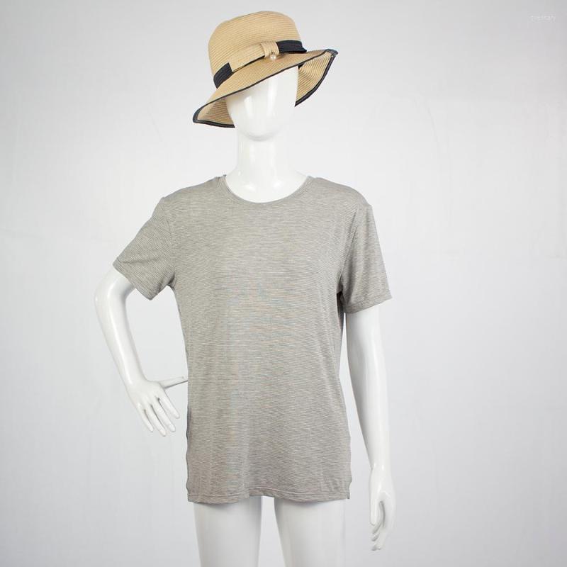 

Women's T Shirts EMF Women's Short Sleeve Shirt Protection T-Shirts, Grey