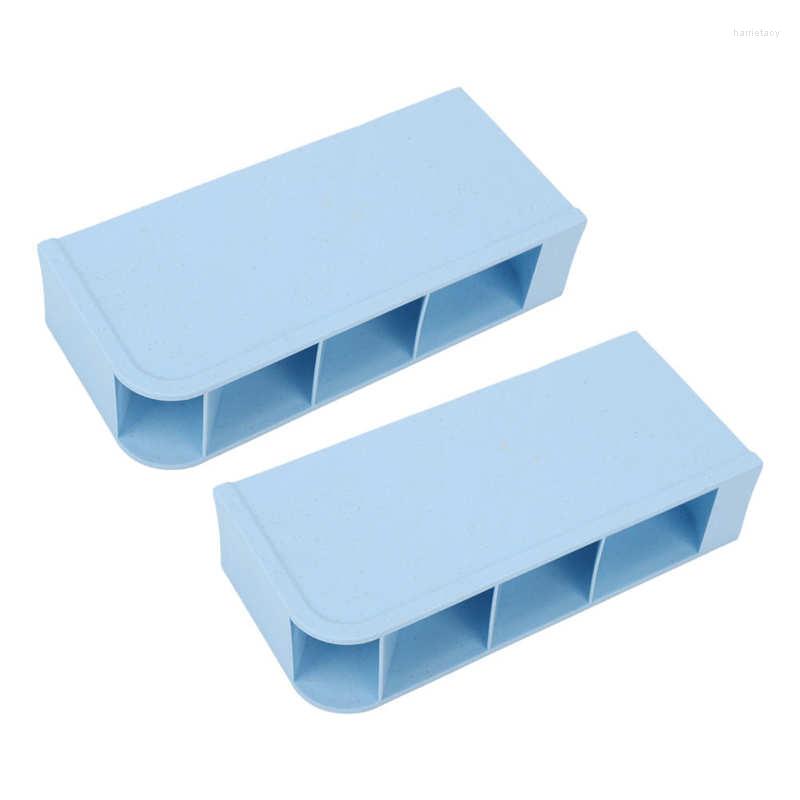 

Makeup Sponges Brush Holder Plastic Material Storage Case For Office