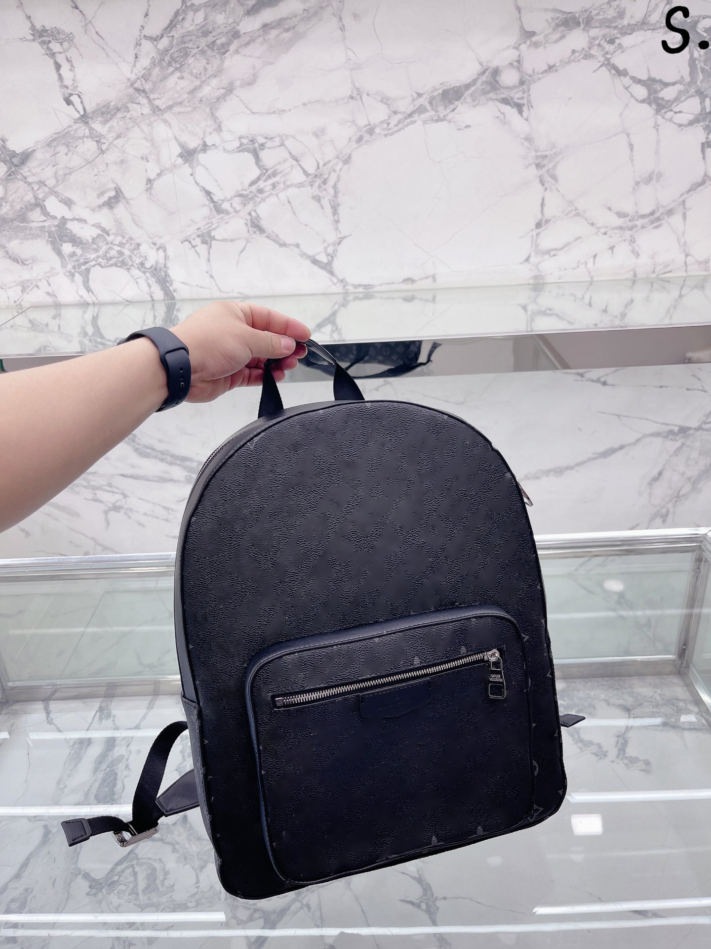 

Luxury tote purses Brand handbag message bags Shoulder bag Genuine Leather Cluth Crossbody 5A Quality Cattlehide Monograms Womens 40CM Mens Backpack Old Flower, Box