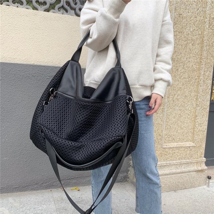 

Evening Bags Luxury Soft Oxford Big Tote Women's Rope Woven Large-capacity Handbag Designer Woolen Cloth Brand Shoulder For Women 2022, Mesh