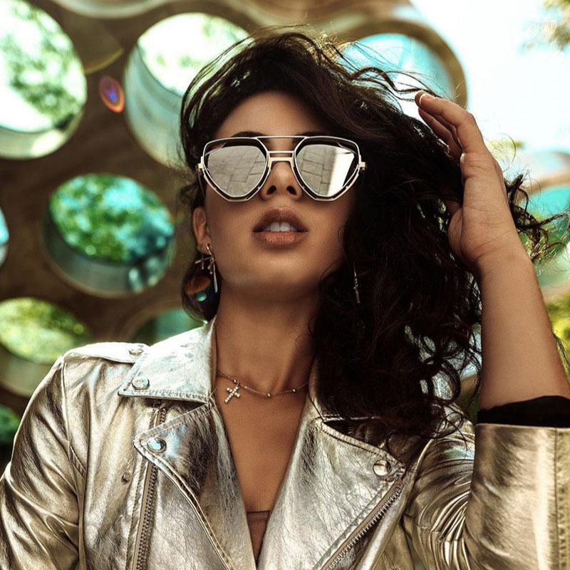 

Sunglasses Mimiyou SteamPunk Hollow Triangle Men Retro Alloy Women Fashion Glasses Brand UV400 Eyeglasses Shades