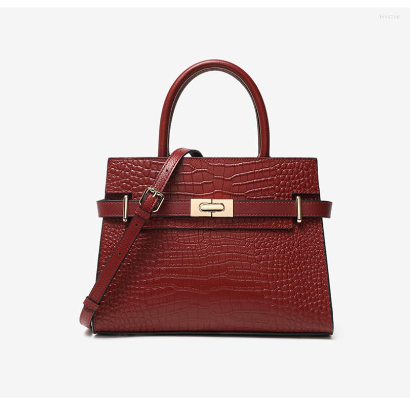 

Evening Bags Fawnmount Large-capacity Genuine Leather Women Handbags Shoulder Cross-body Bag Ladies Commuter Mother, Black