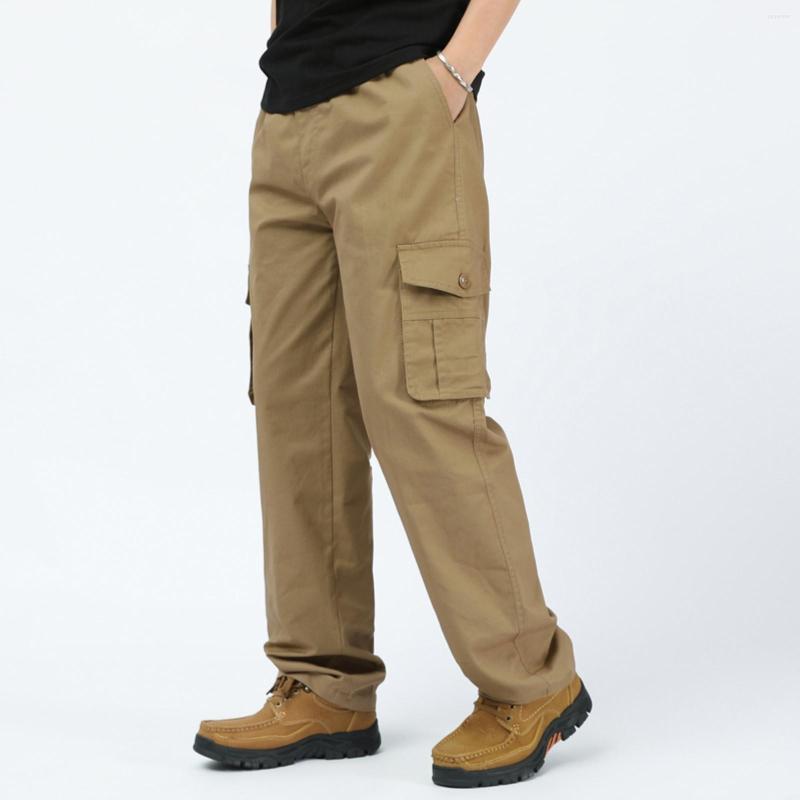 

Men's Pants 13 House Mens Solid Color Summer Casual All Match Fashionable Woven Long Cargo With Pockets, Army green