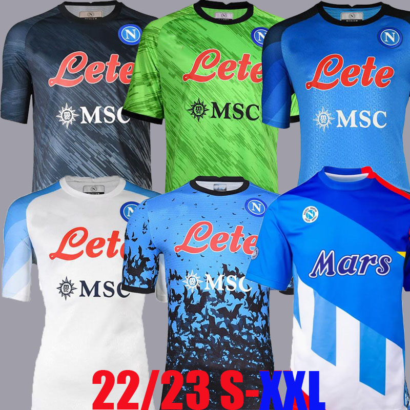 

21 22 23 SSC Napoli Soccer Jerseys HALLOWEEN Simeone LOZANO OSIMHEN ZIELINSKI LIMITED EDITION Football Shirts MARADONA KVARATSKHELIA 2022 ANGUISSA men kids KIT, Adult special blue