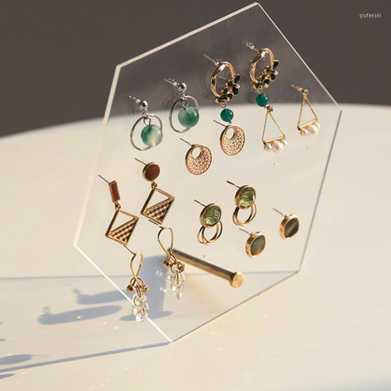 

Jewelry Pouches Acrylic Transparent 10/13 Pairs Of Earrings Display Stand Ring Pendants Show Storage Po Props Rack