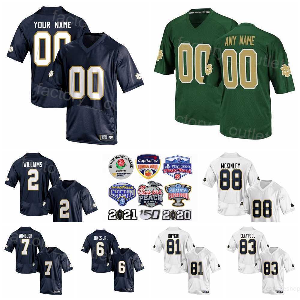 

NCAA College Football 83 Chase Claypool Jersey 2 Dexter Williams 81 Miles Boykin 7 Brandon Wimbush 88 Javon McKinley 6 Tony Jones Jr University All Stitched Sport, Navy blue
