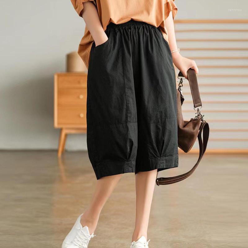 

Women's Shorts Women's Women Summer Elastic Waisted Palazzo Pants Bottom Casual TrousersWomen's, Orange