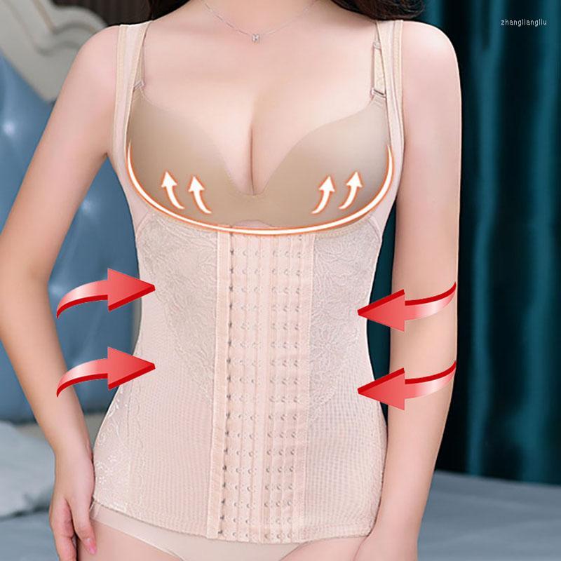

Yoga Outfit Large Size Body Abdomen Shaping Waist Woman Corset Breathable Gather Chest Girls Top For Fitness Bodice Slimming Underwear