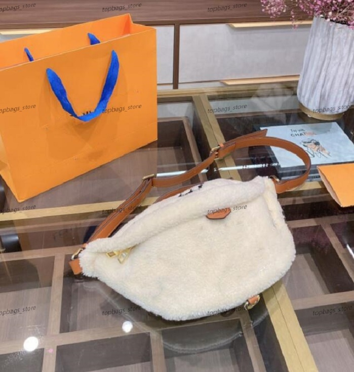 

High Evening Bags quality genuine leather in Bumbag Louiseity Fannypack Purse Bag Viutonity Flower M55425 Tedy Lambswool Waist Belt Bag Purse hot fashion crossbody, Customize