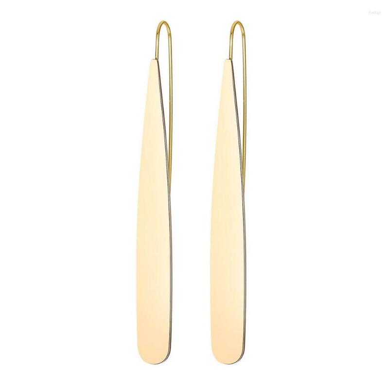 

Dangle Earrings E7657 ZWPON Metal Thin Long Teardrop For Women Fashion Sample Christmas Glfts Jewelry Wholesale