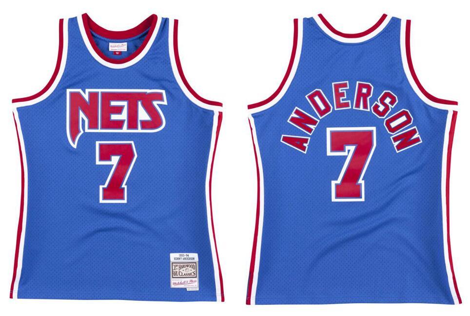 

CUSTOM custom Stitched Kenny Anderson basketball Jersey S-6XL Mitchell & Ness 1993-94 Mesh Hardwoods Classics retro version Men Women Youth, Stitched jersey
