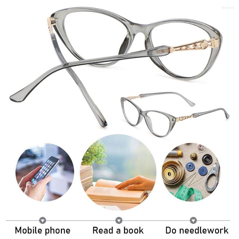 

Sunglasses Women Transparent Color Diopter 1.0- 4.0 Hyperopia Glasses HD Gradient Presbyopic Eyeglasses Cat Eye Reading