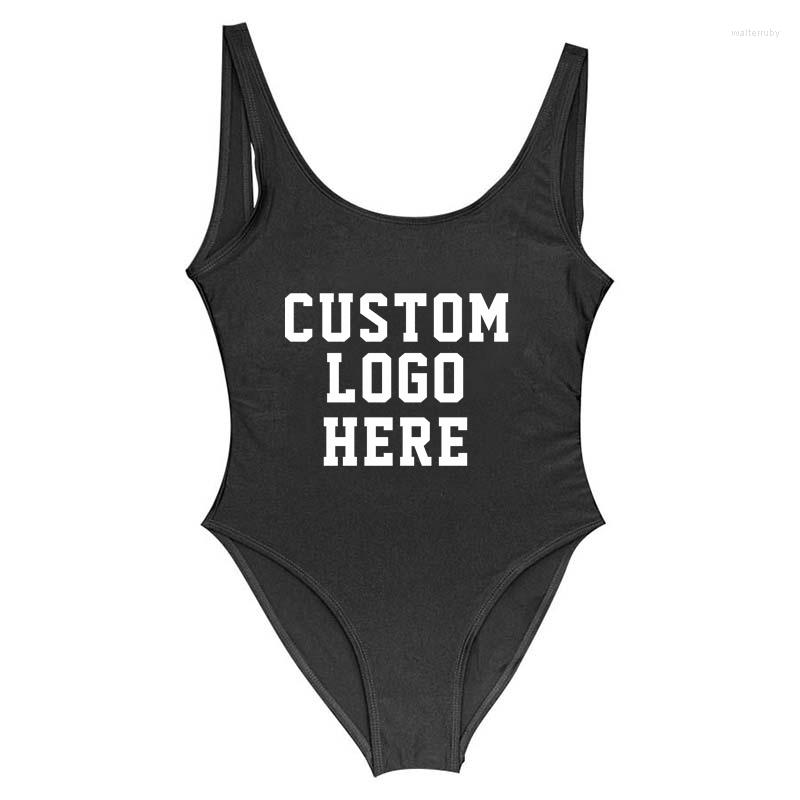 

Women's Swimwear More Color Customized Logo Sexy Women Swimsuit One-Piece Suits Bathing Suit, Orange