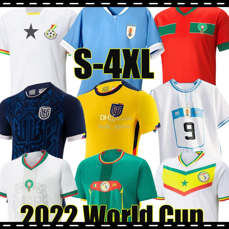 

4XL 2022 Ecuador Uruguay L. SUAREZ Soccer Jerseys 22/23 Senegal MANE Hakimi Ghana KOULIBALY Morocco VLAHOVIC MITROVIC TADIC G.PLATA Qatar World Cup Football Shirt, Eguaduoer 22-23 away2