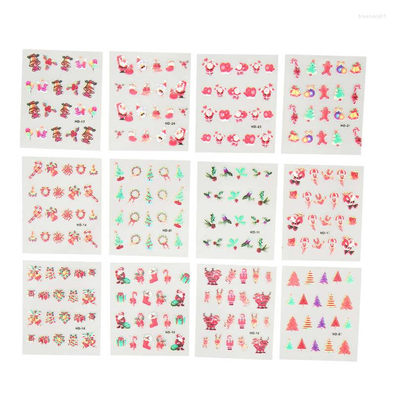 

Nail Gel Art Sticker Snowman Bell Decoration Decals Unique Delicate Compact Portable Self Adhesive For Dating Gathering, Picture shown