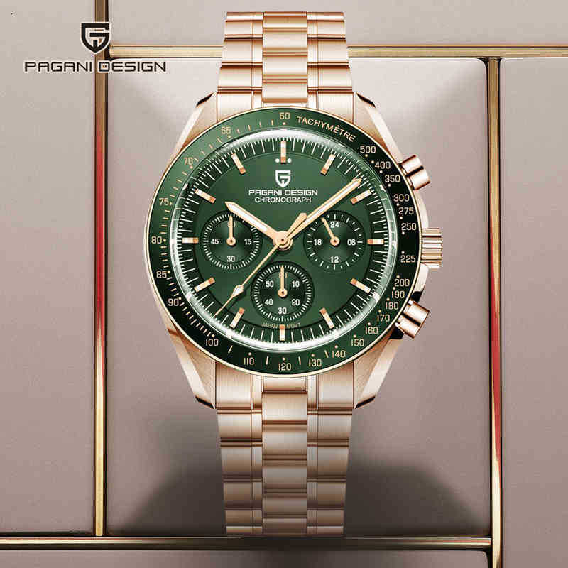 

Watches Glasses Jewelrywapagani Design Moon Gold Watch for Men Quartz Mens Top Luxury Sport Speed Chronograph Sapphire Mirror Clock Relogio, V3 black