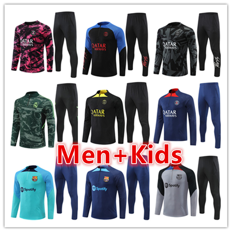 

2022 2023 BARCELONAS Men soccer jerseys tracksuit set 22 23 mens soccer jersey kids football training suit tracksuits survetement foot chandal jogging kit sets, 18