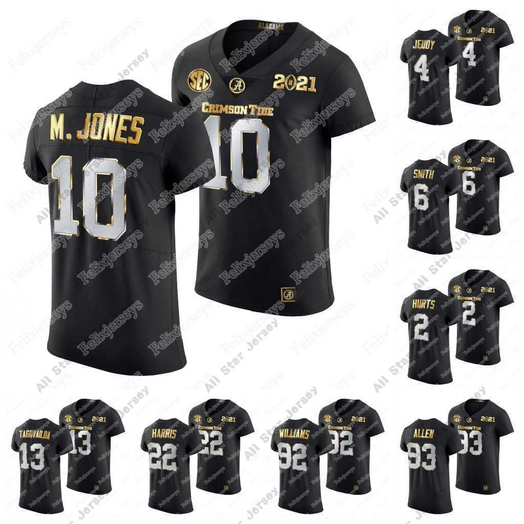 

American College Football Wear Alabama Crimson Tide 2021 College Football Playoff Championship Jersey DeVonta Smith .Jones Tua Tagovailoa Quinnen Williams Harr, 17 jaylen waddle