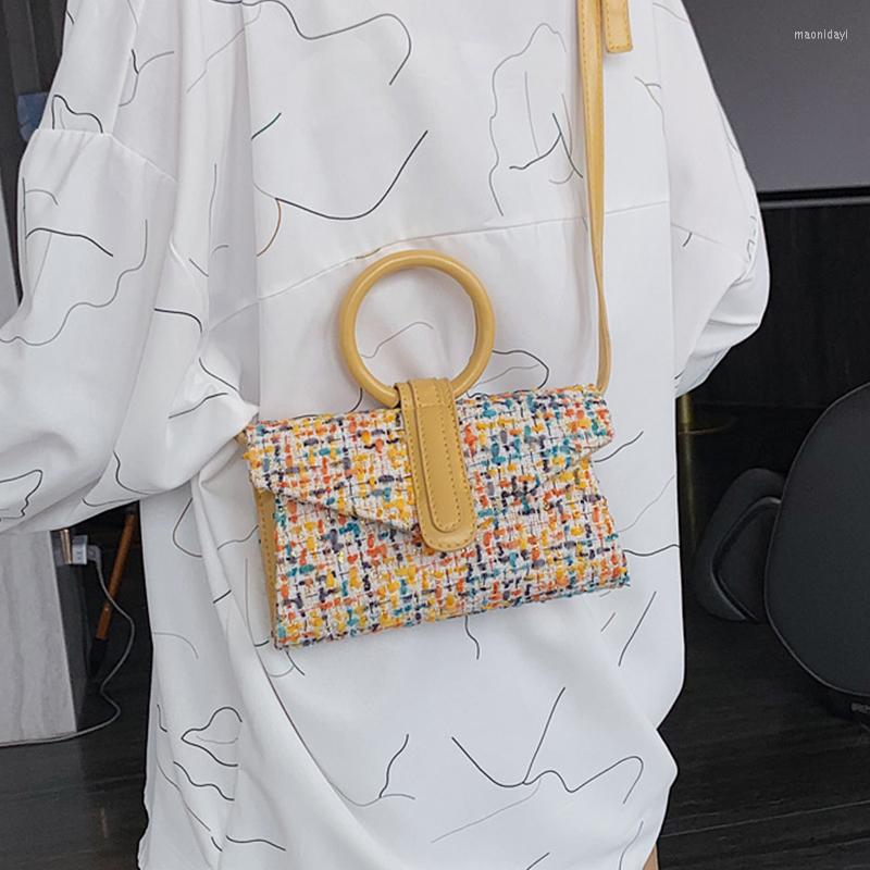 

Evening Bags Korean Style Round Handle Portable Straw Bag Women Fashion Belt Diagonal Women's Summer Simple Shoulder Woman 2022, Green