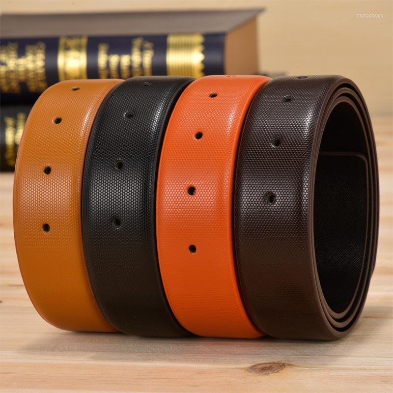 

Belts Red Designers For Men High Quality Women Male Strap Genuine Leather Waistband Ceinture Homme No Buckle 3.3cm, White