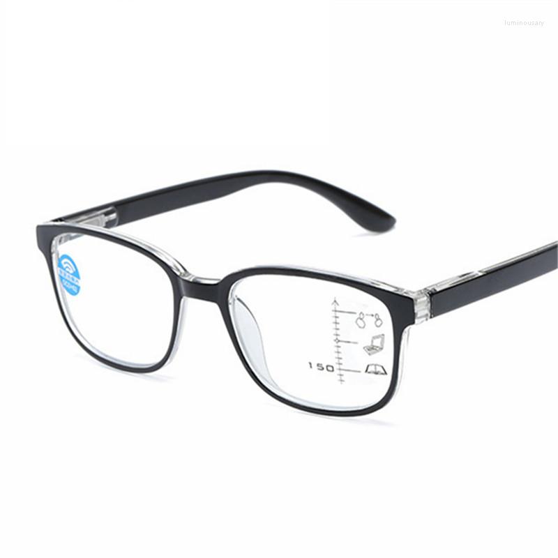 

Sunglasses Anti Blue Light Reading Glasses Men 2.5 Progressive Multifocal Frame Women Near Far Sight Diopter Eyewear 1.5