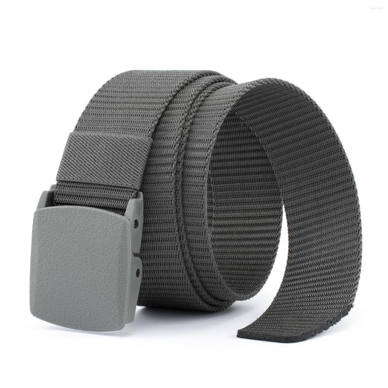 

Belts Men's Belt Nylon Fabric Military Outdoor Tactical Non-Metallic Non-Magnetic Button Army Style Male For Men, Black