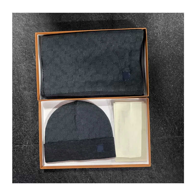 

Autumn Designer Pashmina Women mens knitted Scarf Hat Set Winter Warm Hats and scarves Beanie Hat 2022 2023