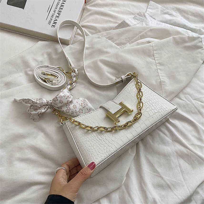 

2022 summer new women's bag chain one shoulder armpit versatile popular trend atmosphere messenger Purses, Yellow