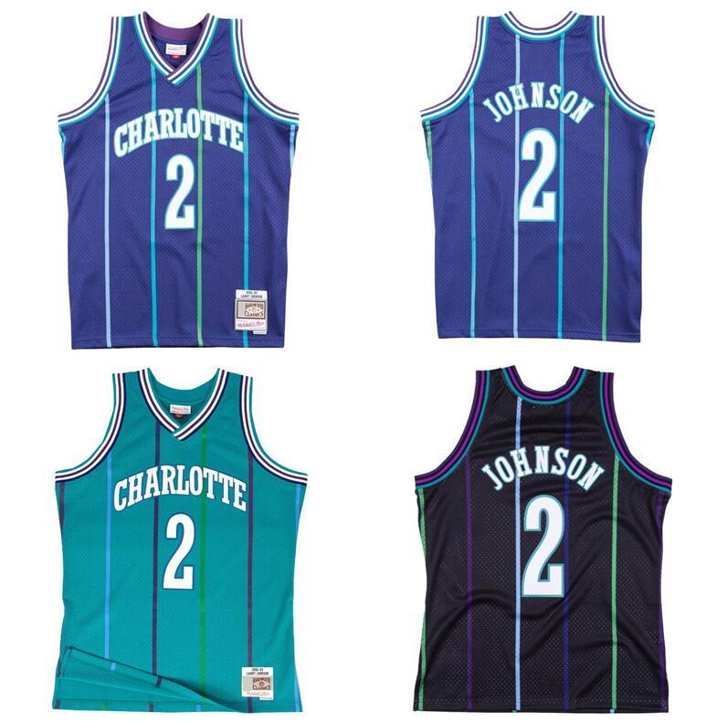 

CUSTOM custom Stitched Larry Johnson basketball Jersey S-6XL Mitchell & Ness 1992-93 94-95 Mesh Hardwoods Classics retro version Men Women Y, Stitched jersey