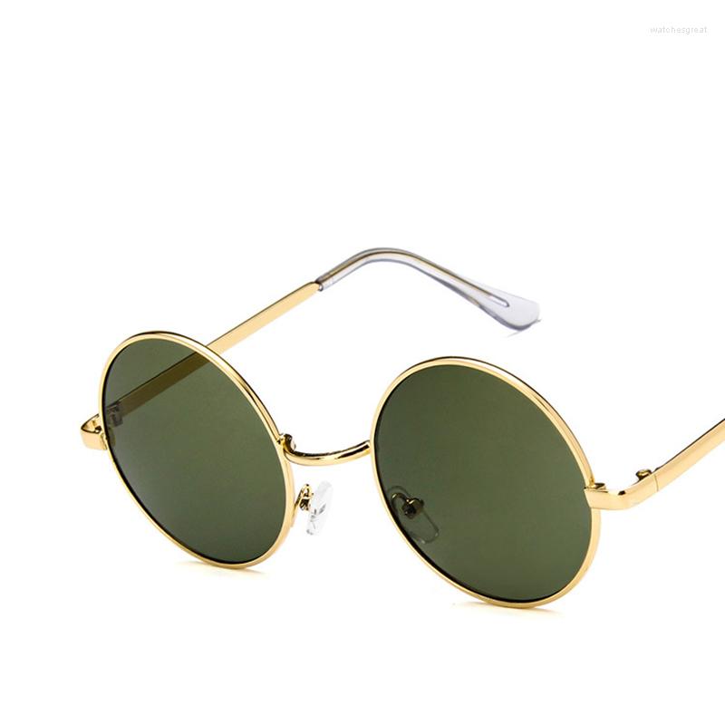 

Sunglasses Vintage Retro Round Men Women Designer Eyewear Metal Frame Sun Glasses Fashion Party Eyeglasses Shades