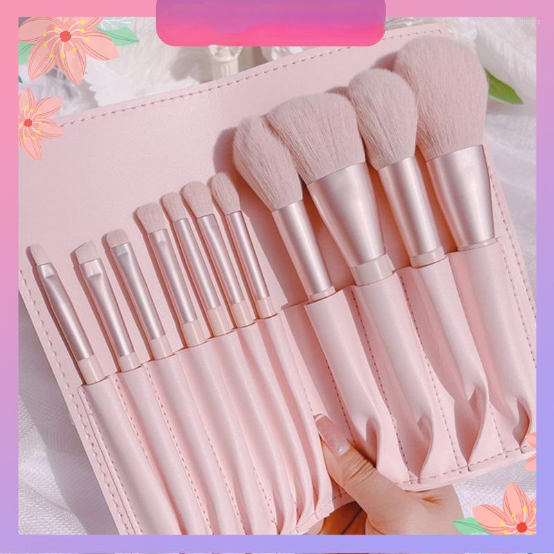 

Makeup Brushes 11 Pcs Pink Make Up Cosmetic Beauty Set For Blusher Foundation Eyelash Eyeshadow Brochas Maquillaje