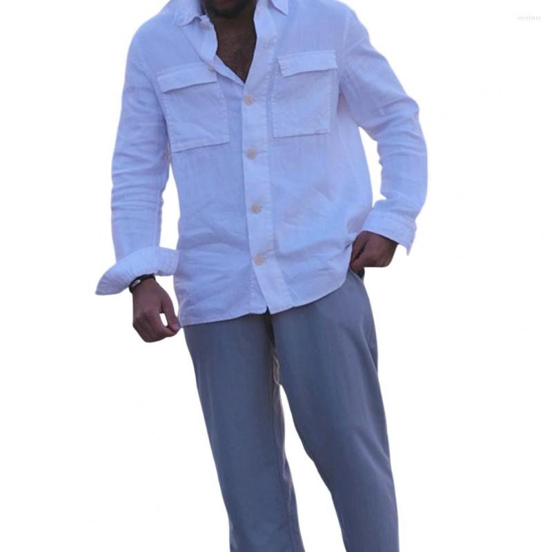 

Men's Casual Shirts Trendy Single-breasted Buttons Spring Tops Thin Cardigan